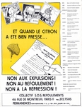 France: Non Aux Expulsions! Non Au Refoulement! Non A La Repression!