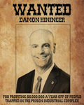 Wanted Poster-Damon Hininger by Sam Rice