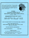 CCISSA Chicago Committee in Solidarity with Southern Africa (formerly CIDSA) Membership Kick-Off Party