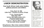 Labor Demonstration by Chicago Committee in Solidarity with Southern Africa