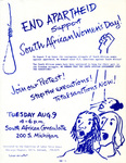 End Apartheid Support South African Women's Day! by Coalition of Labor Union Women Chicago Chapter