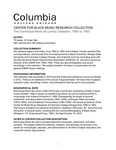 Guide to the Dominique-René de Lerma Collection by Columbia College Chicago