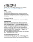 Guide to the Zenobia Powell Perry Collection by Columbia College Chicago
