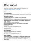 Guide to the Aaron Horne Collection by Columbia College Chicago