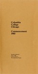 1980 Commencement Program by Columbia College Chicago