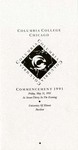 1991 Commencement Program by Columbia College Chicago