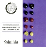 2016 Commencement Program by Columbia College Chicago