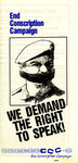 We Demand the Right to Speak by End Conscription Campaign