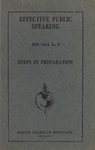 Side Talk No. 02, Steps in Preparation by R. E. Pattinson Kline