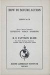 Lesson No. 20, How to Secure Action by R. E. Pattinson Kline