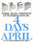 Protest in Washington DC-4 Days in April