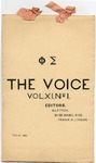 The Voice of the Phi Sigma -- 1889 -- Vol. 11, No. 01