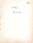 The Voice of the Phi Sigma -- 1922 --