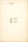 1897-1898 Annual Program by Phi Sigma