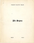 1903-1904 Annual Program by Phi Sigma