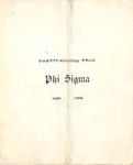 1905-1906 Annual Program by Phi Sigma