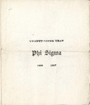 1906-1907 Annual Program by Phi Sigma