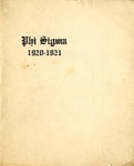1920-1921 Annual Program