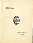 1924-1925 Annual Program by Phi Sigma