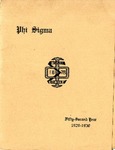 1929-1930 Annual Program