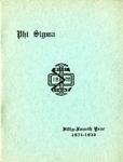 1931-1932 Annual Program