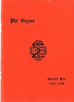 1937-1938 Annual Program by Phi Sigma