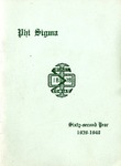 1939-1940 Annual Program by Phi Sigma
