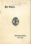 1944-1945 Annual Program by Phi Sigma