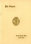 1945-1946 Annual Program by Phi Sigma