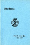 1949-1950 Annual Program by Phi Sigma