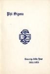 1952-1953 Annual Program