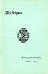 1954-1955 Annual Program by Phi Sigma