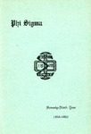 1956-1957 Annual Program by Phi Sigma