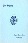 1959-1960 Annual Program by Phi Sigma