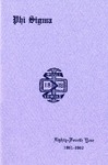 1961-1962 Annual Program by Phi Sigma