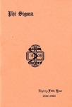 1962-1963 Annual Program by Phi Sigma