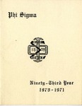 1970-1971 Annual Program