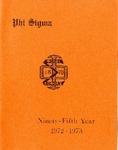 1972-1973 Annual Program by Phi Sigma