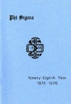 1975-1976 Annual Program by Phi Sigma