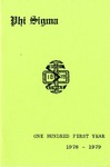 1978-1979 Annual Program by Phi Sigma