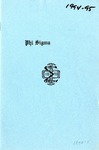 1994-1995 Annual Program by Phi Sigma