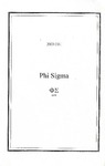 2000-2001 Annual Program by Phi Sigma
