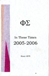 2005-2006 Annual Program by Phi Sigma
