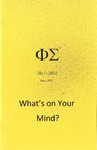 2011-2012 Annual Program by Phi Sigma