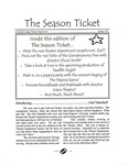 The Season Ticket, Spring 1999 by Columbia College Chicago