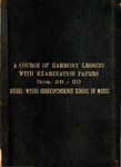 Lesson Book: Harmony by Rosenbecker Adolph
