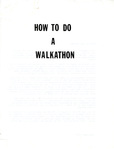 How to do a Walkathon by Mike Mihaljevich